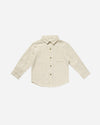 Collared Long Sleeve Shirt Champagne Stripe