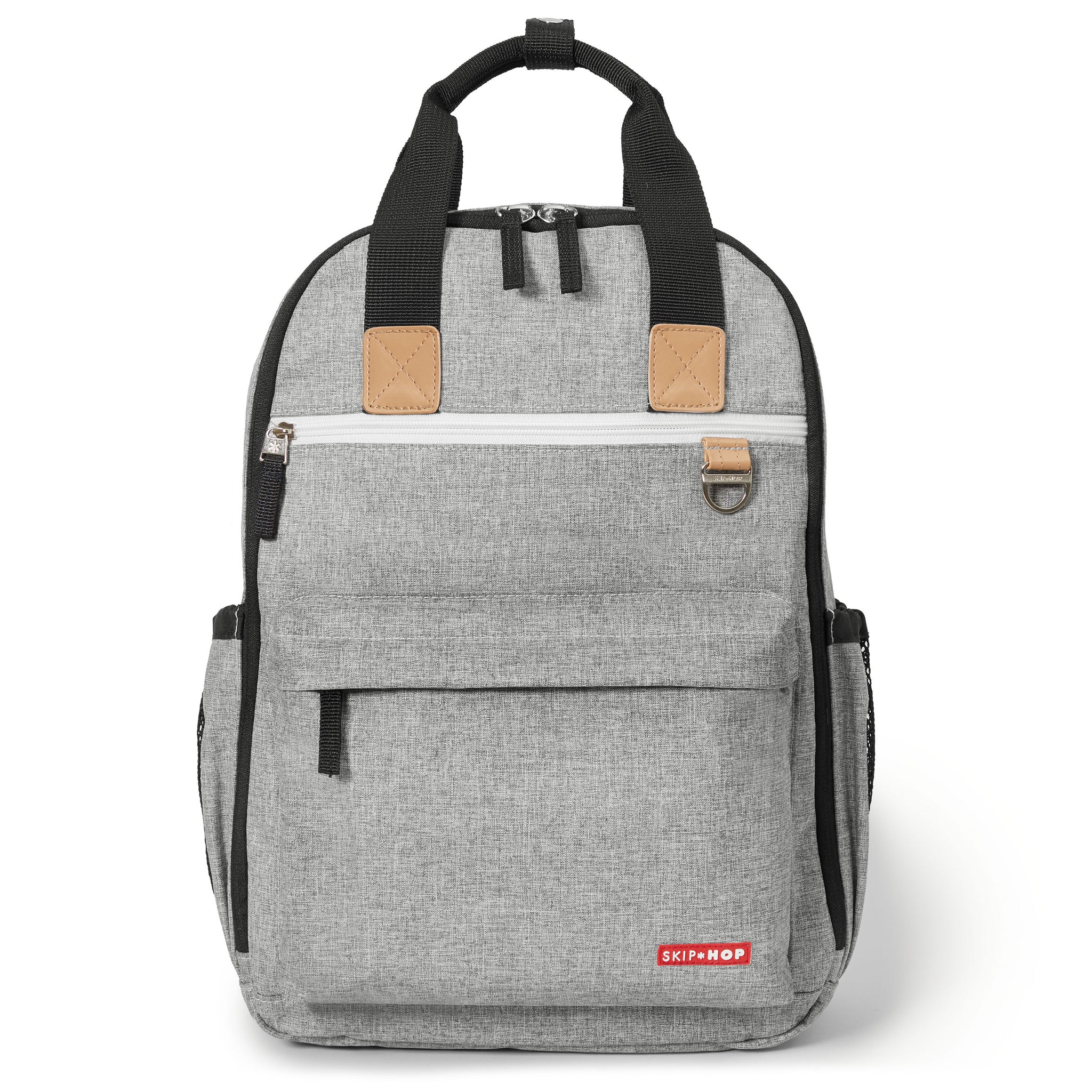 Duo Backpack Grey Melange Mike Jojo Baby Boutique