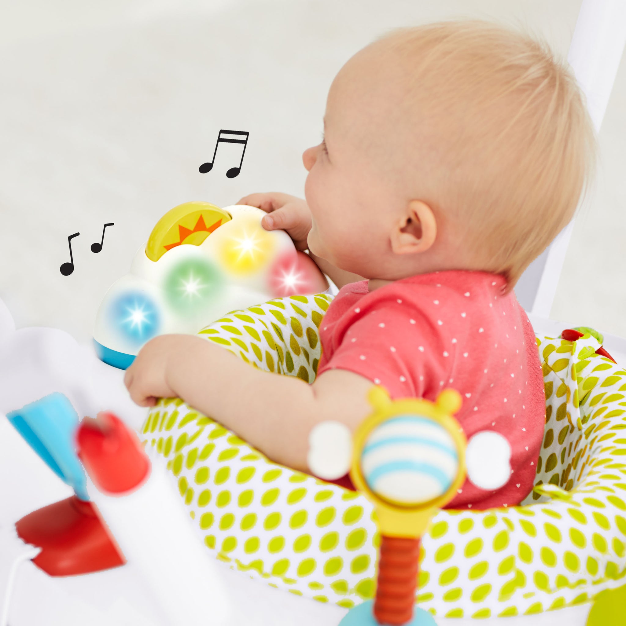 Skip Hop Jumpscape Activity Jumper with 360-degree rotating seat for babies