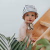 Baby/ Kid's UPF50+ Swim Bonnet | Navy Stripe