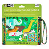 2 Sided On-The-Go Puzzle  Animal Menagerie