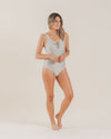 Ribbed Lace Onepiece Sage