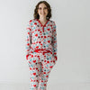 Gray Sweet Valentine Women's Bamboo Pajama Set