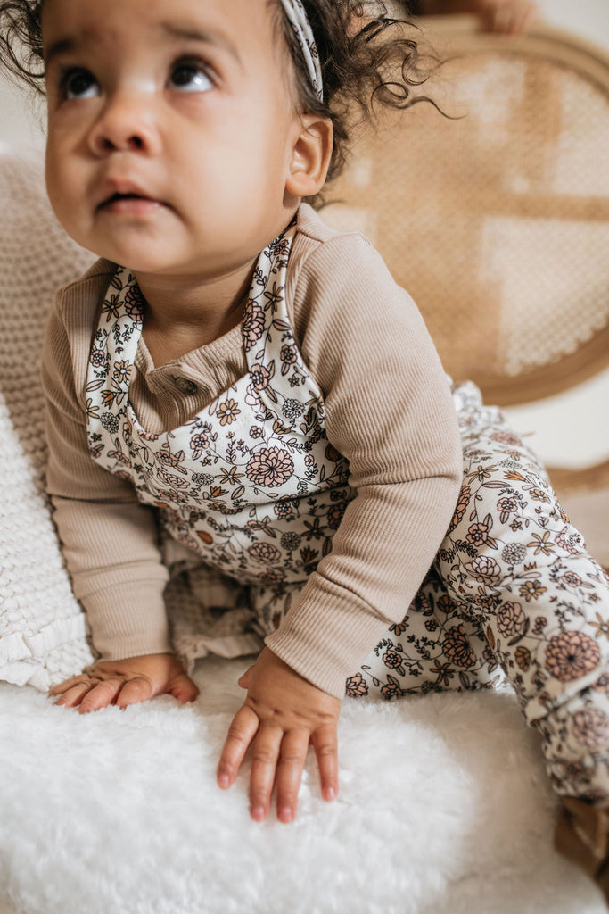 Ribbed Infant Henley Onesie - Main Image