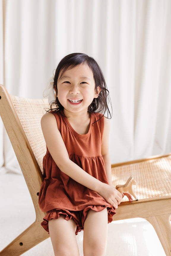 Chestnut Peplum Tank