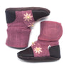 Embroidered Felted Wool Booties Magnolia