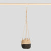 Hanging Pot Basket Black/Natural