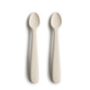 Silicone Feeding Spoons 2pk (Ivory)