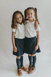 Navy Kids Skort