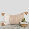 Moroccan Pillow Dipped Coco Pom 12x20