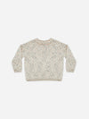 Cozy Heather Knit Sweater Natural Speckled