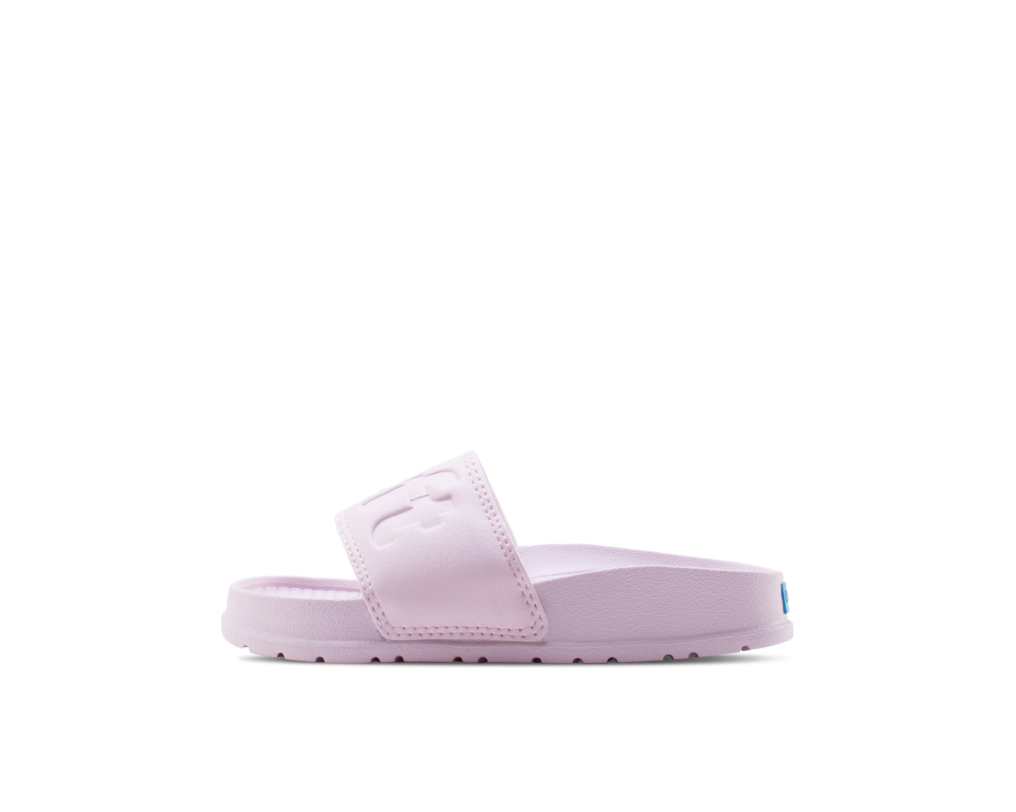 People Footwear Lennon Slide Child Cutie Pink toddler shoes with faux leather strap