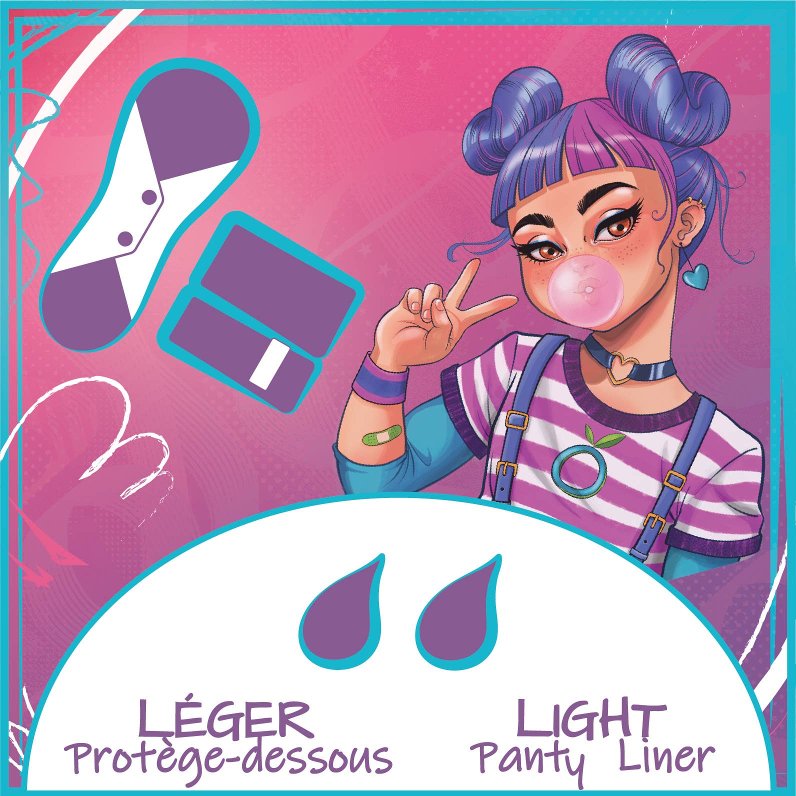 Öko-Teens: Yuri Light Panty Liner + Individual Storage Pouch