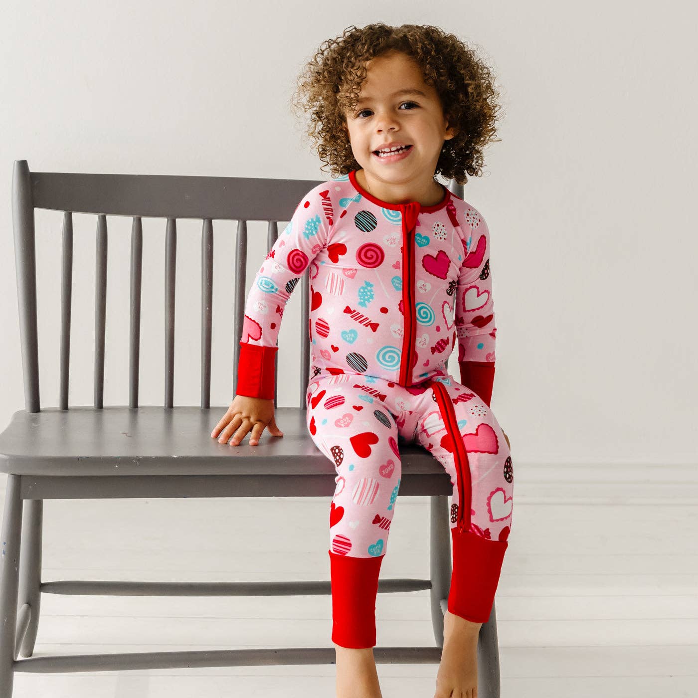 Pink Sweet Valentine Bamboo Zippy - Main Image