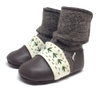 Embroidered Felted Wool Booties Carmanah
