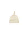 knotted baby hat | yellow stripe
