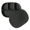 Silicone Suction Divider Plate + Cover Stone Black