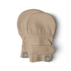 Viscose Bamboo Organic Cotton Baby Stay-On Mitts - Sandstone