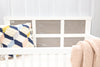 Display Rustico Moderno Convertible Crib in White/ Owl