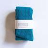 Capri Teal Cable Knit Tights