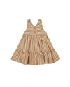 Ruby Swing Dress Camel Stripe