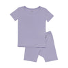 Short Sleeve Toddler Pajama Set in Taro