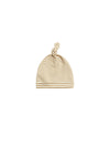 Knotted Baby Hat Gold Stripe 0-6m